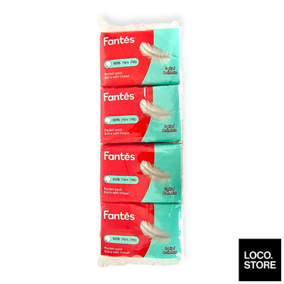 Fantes Extra Soft Tissue Pocket Pack 2ply 12 pack x 8 sheets