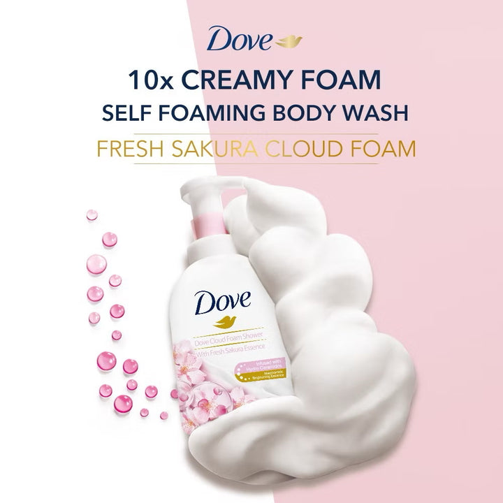 Dove Sakura Rich Self Foaming Body Wash 400ml