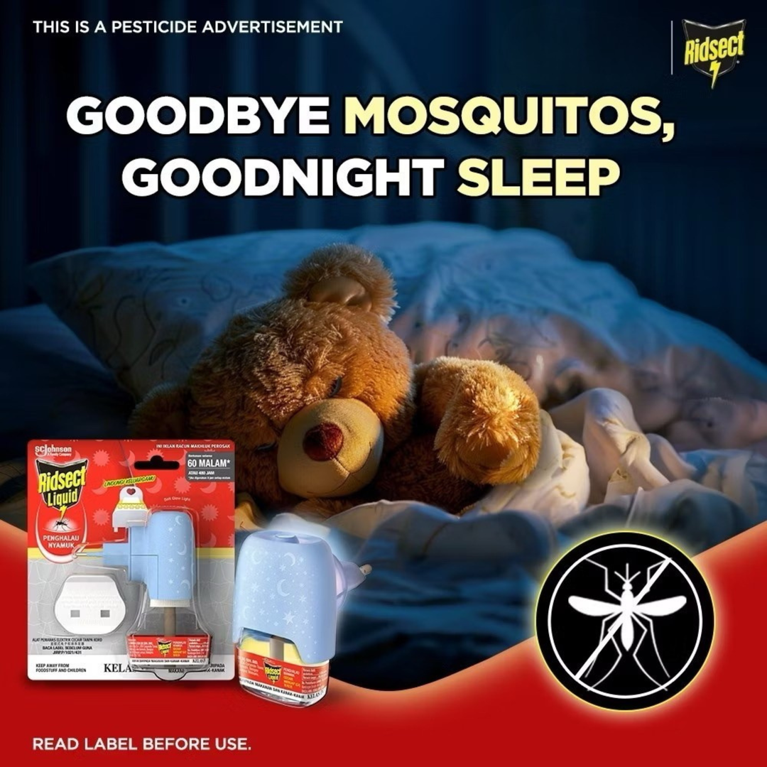 Ridsect Liquid 60N Refill (Twin Pack) + Free Liquid 30N Pine Scented (Refill Pack) 60 Nights (44ml) X 2 + free 30 nights (22ml)