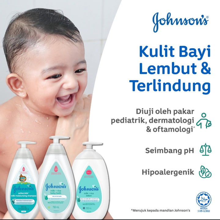 Johnsons Baby Bath Milk + Rice 1000ml