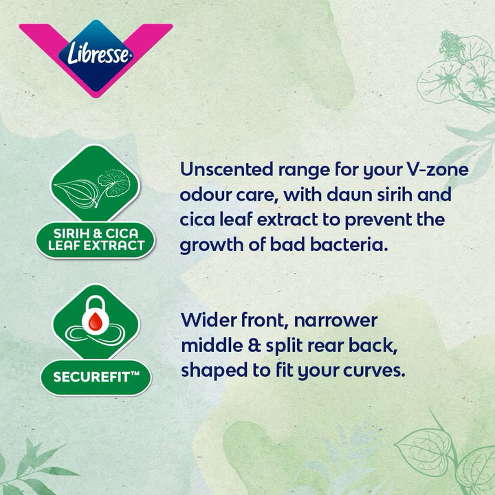 Libresse Daun Sirih Odour Care Maxi Non Wing 24cm (3X20) Big Value Pack