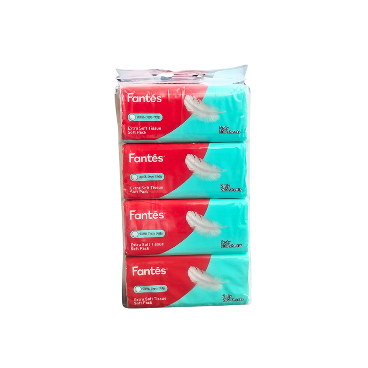 Fantes Facial Tissue Soft Pack 4x200s