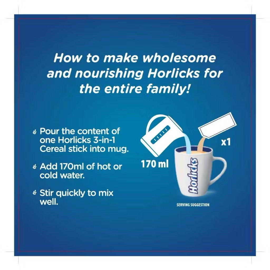 Horlicks 3In1 Cereals Powder 10X32G