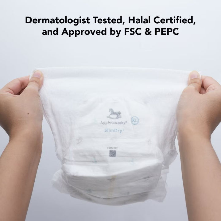 Applecrumby Slimdry Easyday Tape Diapers S46+6 Mega