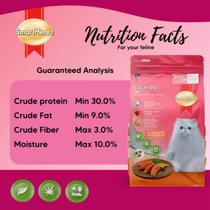 Smart Heart Adult Cat Food Salmon 7kg