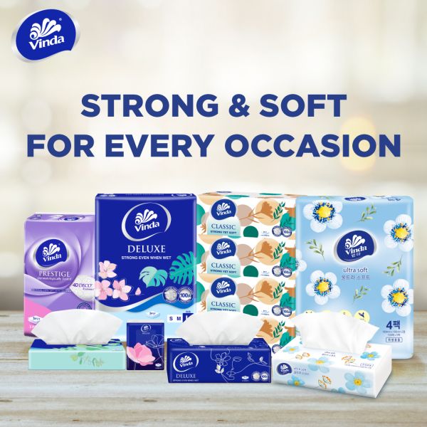 Vinda Classic Box Tissue 2ply 4x170s