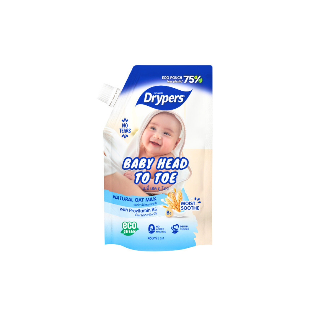 Drypers Baby Head to Toe 450ml Oat Milk