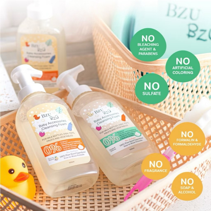 BzuBzu Baby Accessories Cleansing Foam Lemon 400ML Refill Twin Pack