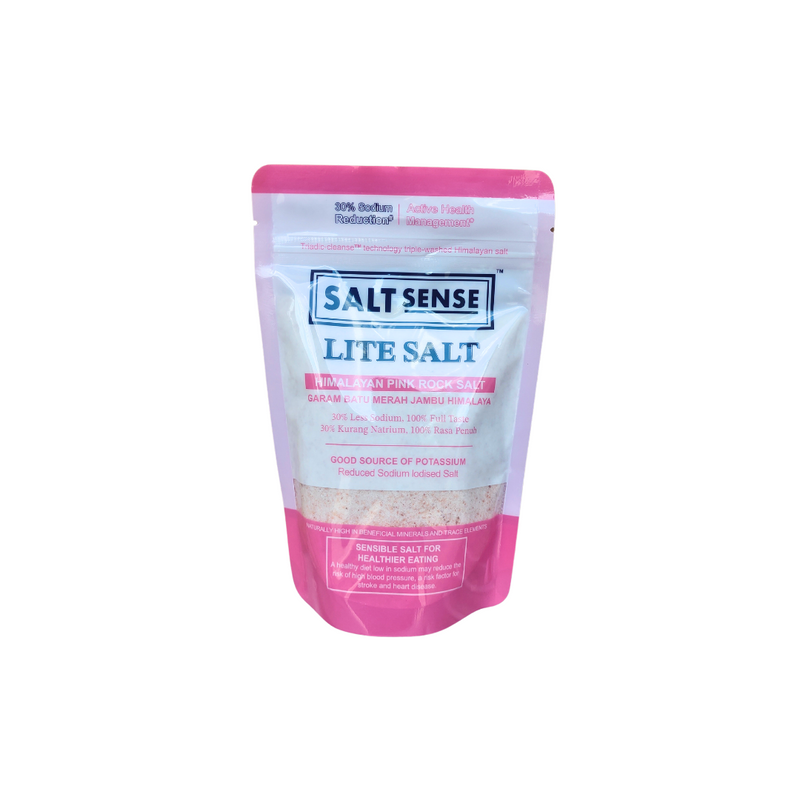 Saltsense Lite Salt - Pink Himalayan Salt Iodised 400G