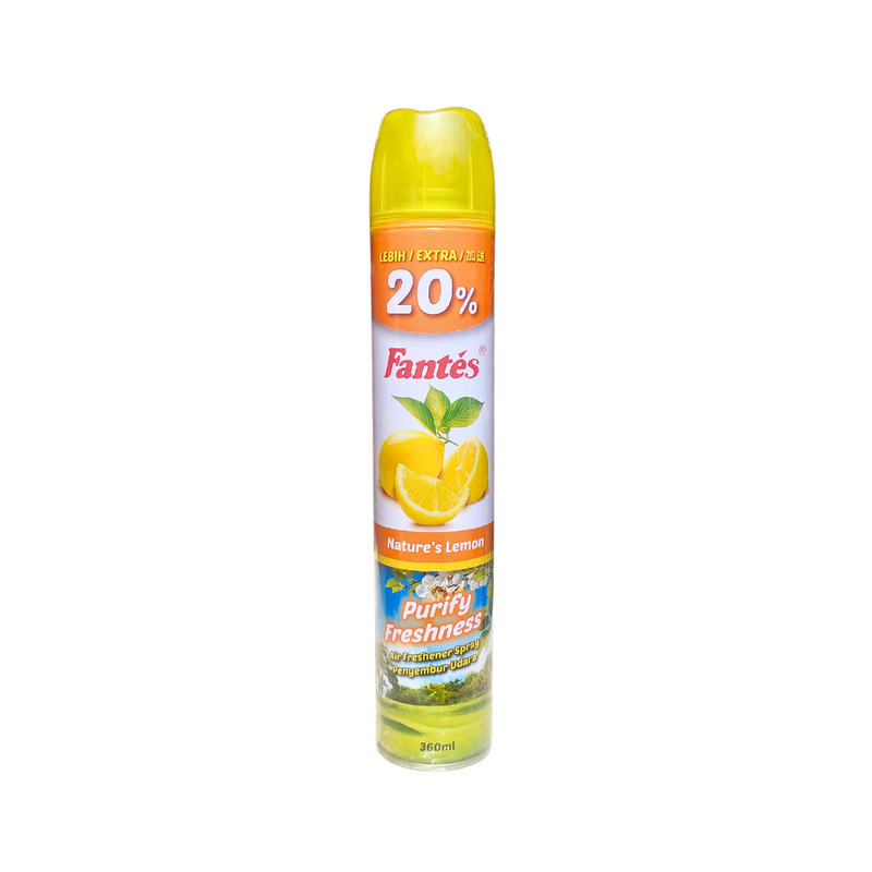 Fantes Air Freshener Spray 300ml Bonus 20% Lemon