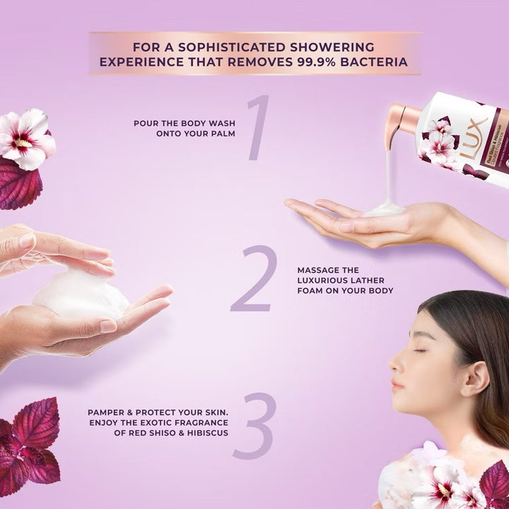 Lux Liquid Body Wash Red Shiso Refill 800ml