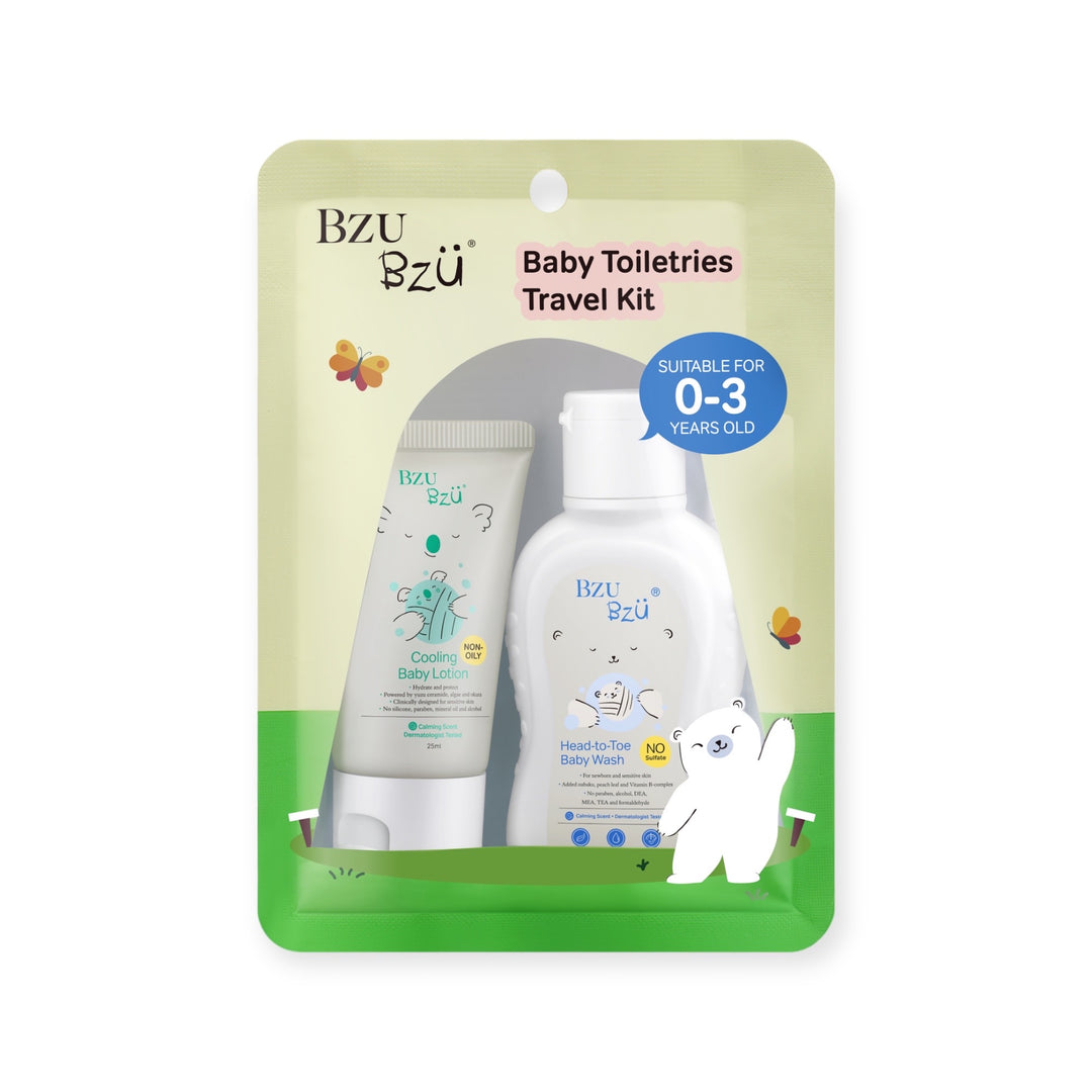 BzuBzu Baby Travel Kit Head-To-Toe 50ML + Lotion 25ML