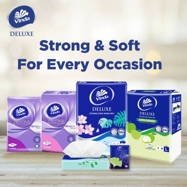 VINDA Deluxe Tissue 3-ply 1 Pack 50s