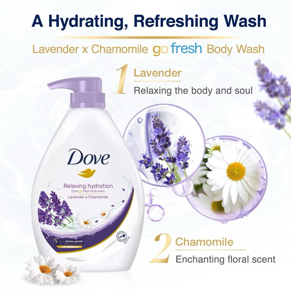 Dove Shower Relaxing Hydration Lavender 1000ml