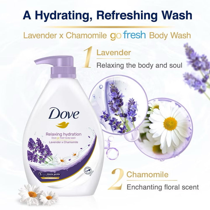 Dove Shower Relaxing Hydration Lavender 1000ml