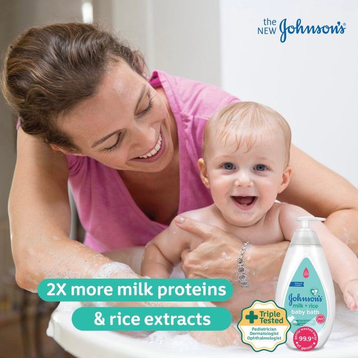 Johnsons Baby Bath Milk + Rice 1000ml