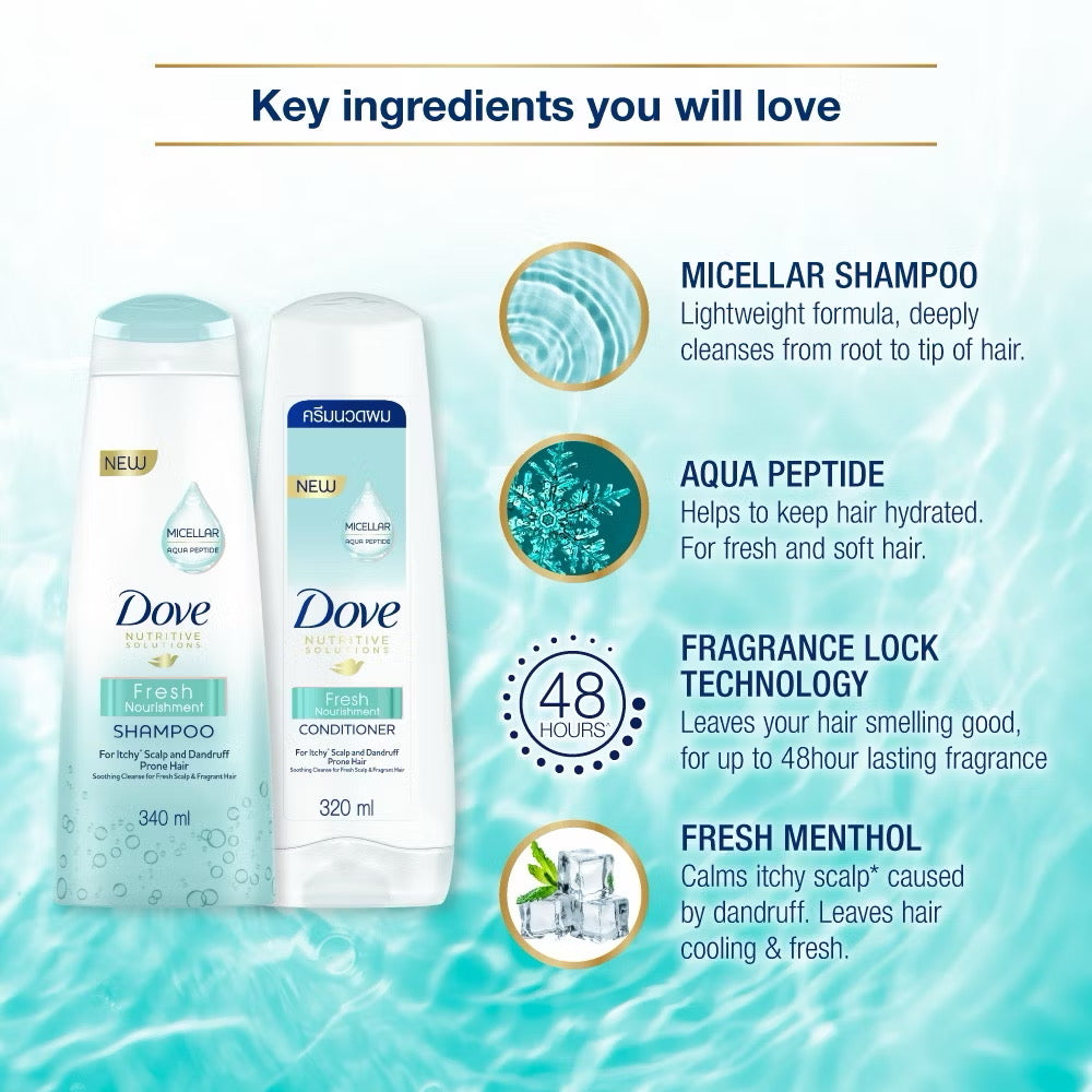 Dove Hair Conditioner Fresh Nourishment 300ml