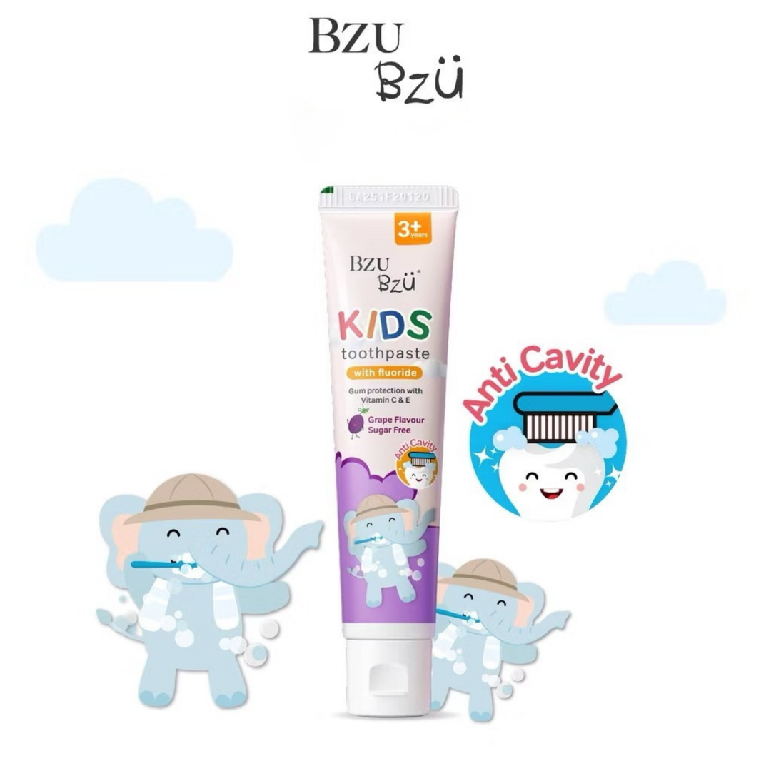 BzuBzu Kids Toothpaste Grape Bundle