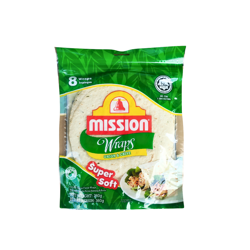 Mission Wraps Onion Chive 8S 360G