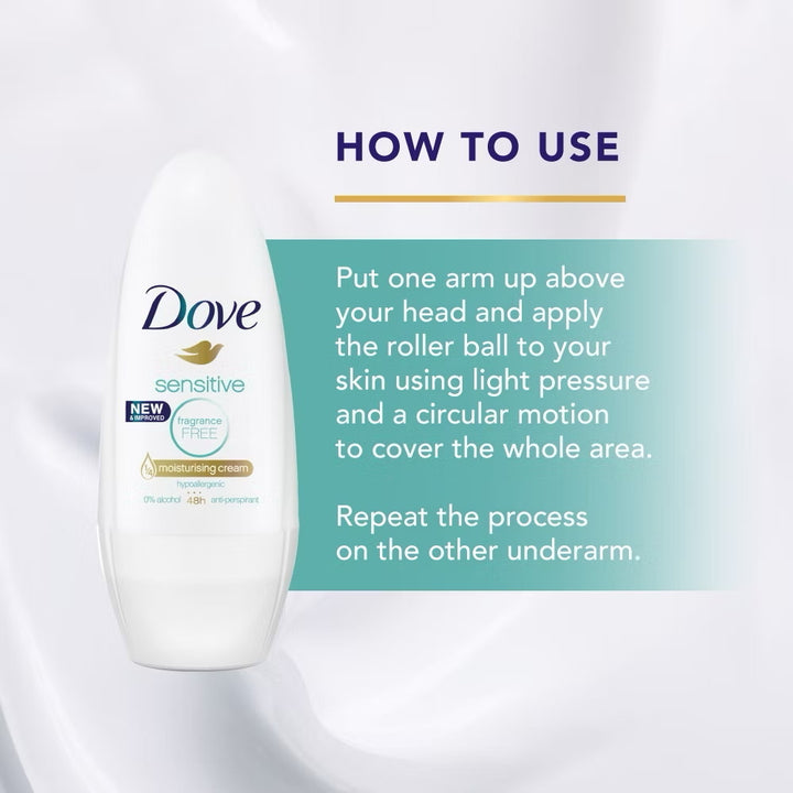 Dove Deodorant Roll On Sensitive 40ml