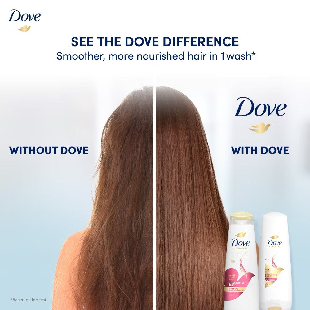 Dove Shampoo Straight & Silky 680ml