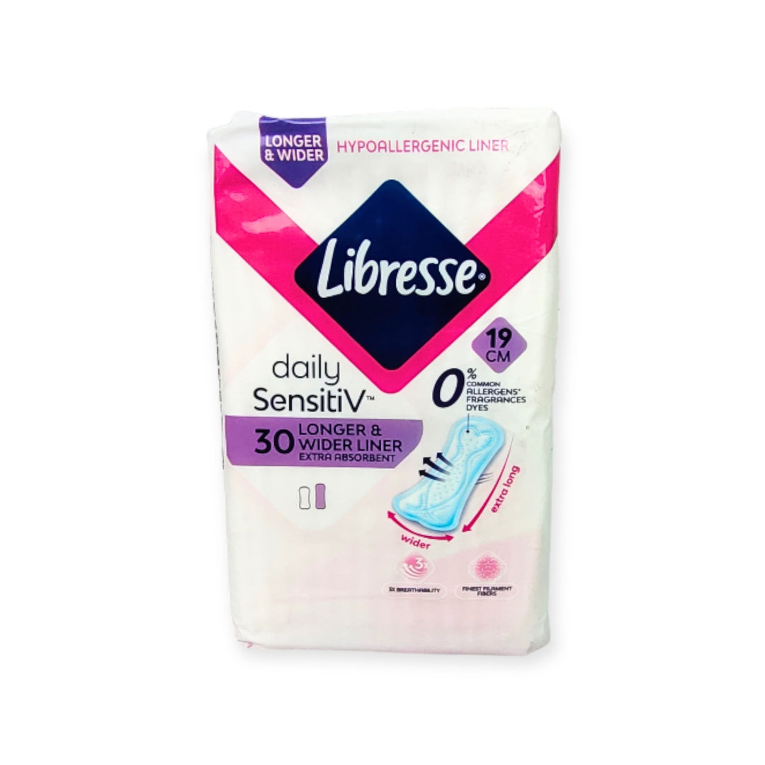 Libresse SensitiV Long & Wide Slim PantyLiners 30s