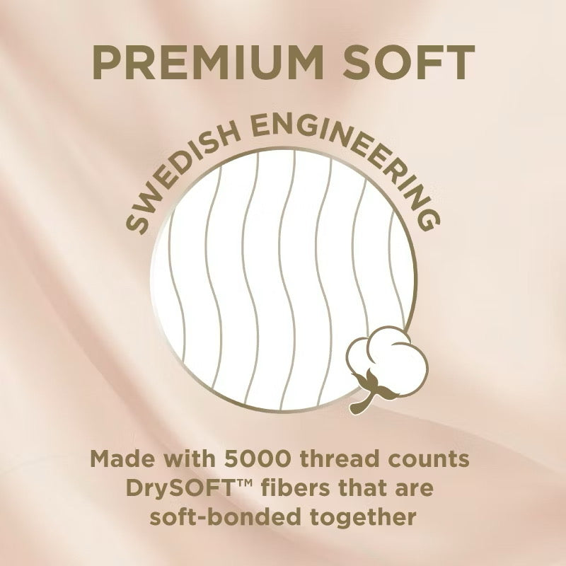 Drypers Touch Mega Disposable Baby Diapers (Tape) Soft Breathable Comfort - NB80/S70/M64/L54/XL46/XXL36