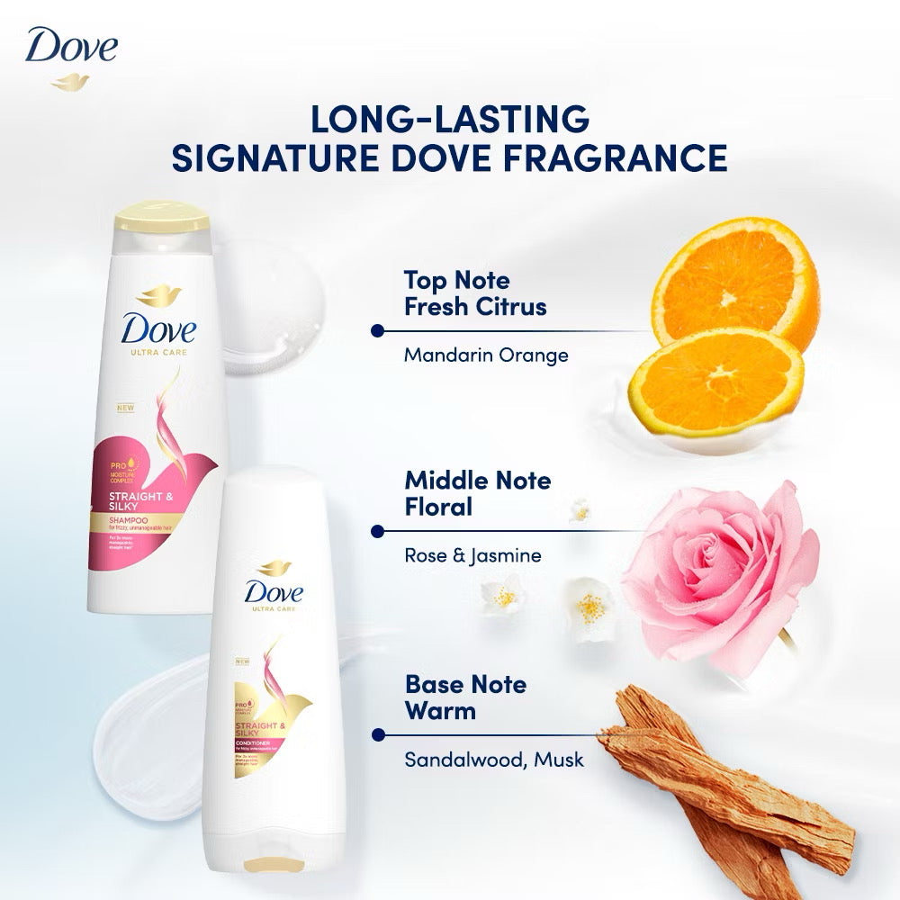 Dove Shampoo Straight & Silky 680ml