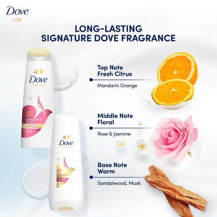 Dove Shampoo Straight & Silky 680ml