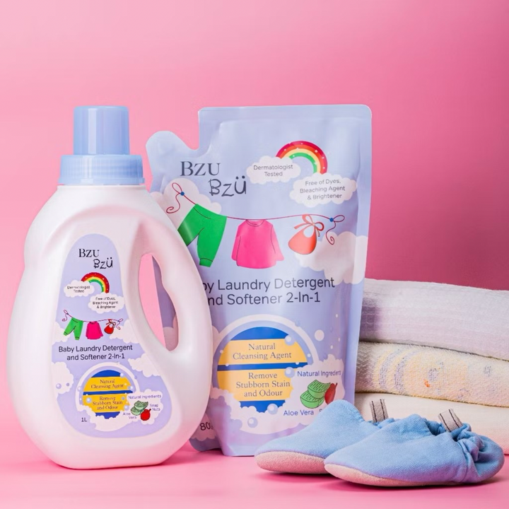 BzuBzu Baby Laundry Detergent Softener 2-In-1 1L
