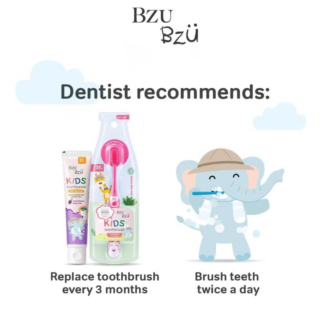BzuBzu Kids Toothpaste Grape Bundle