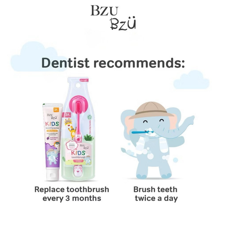 BzuBzu Kids Toothpaste Grape Bundle