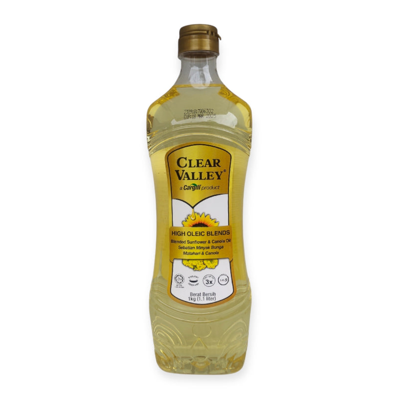 Clear Valley High Oleic Blend Sunflower & Canola Cooking Oil 1KG