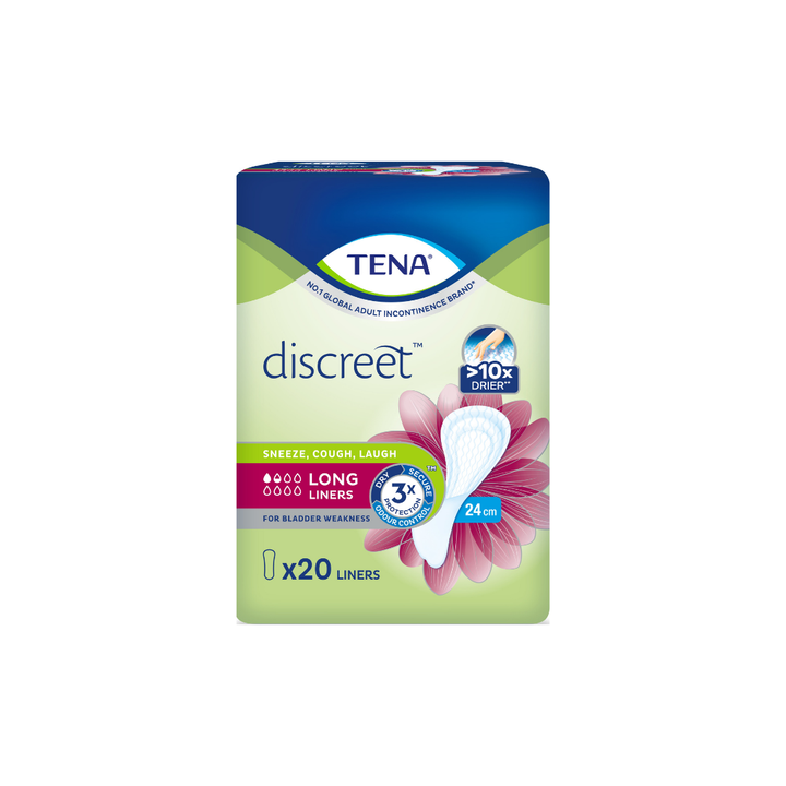 Tena Discreet Incontinence Long Liner 24cm 20s