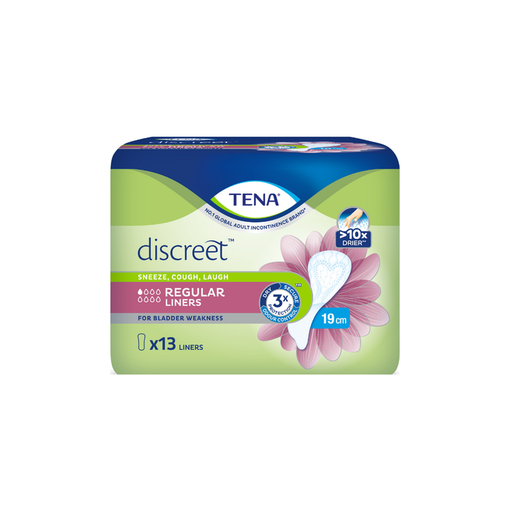 Tena Discreet Incontinence Regular Liner 19cm 13s