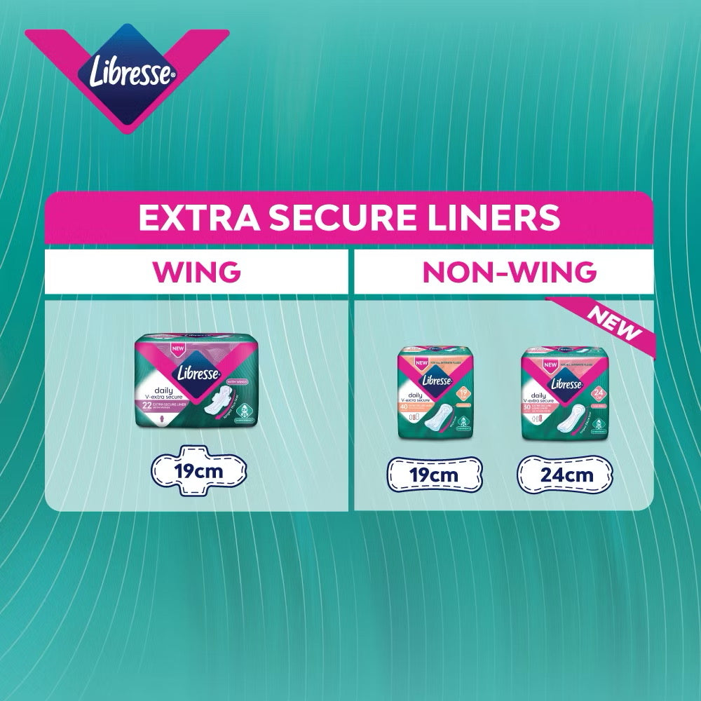 Libresse Extra Secure Long PantyLiner 24cm 30s