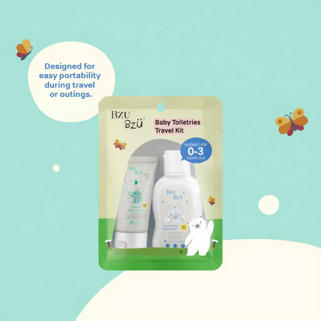 BzuBzu Baby Travel Kit Head-To-Toe 50ML + Lotion 25ML