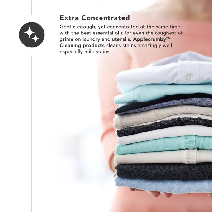 Applecrumby Laundry Detergent  1L - Fresh Scented Natural Laundry Cleaning