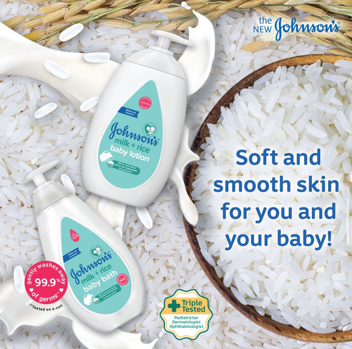 Johnsons Baby Bath Milk + Rice 1000ml