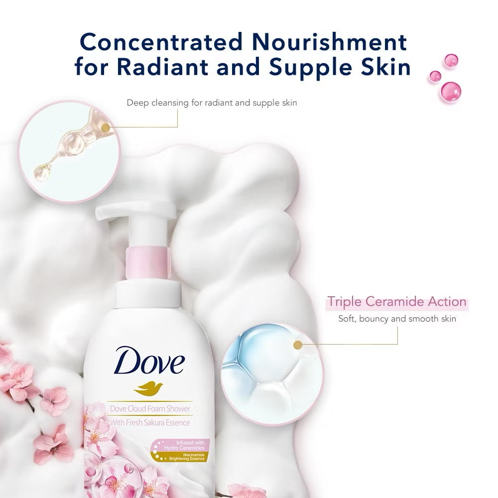 Dove Sakura Rich Self Foaming Body Wash 400ml