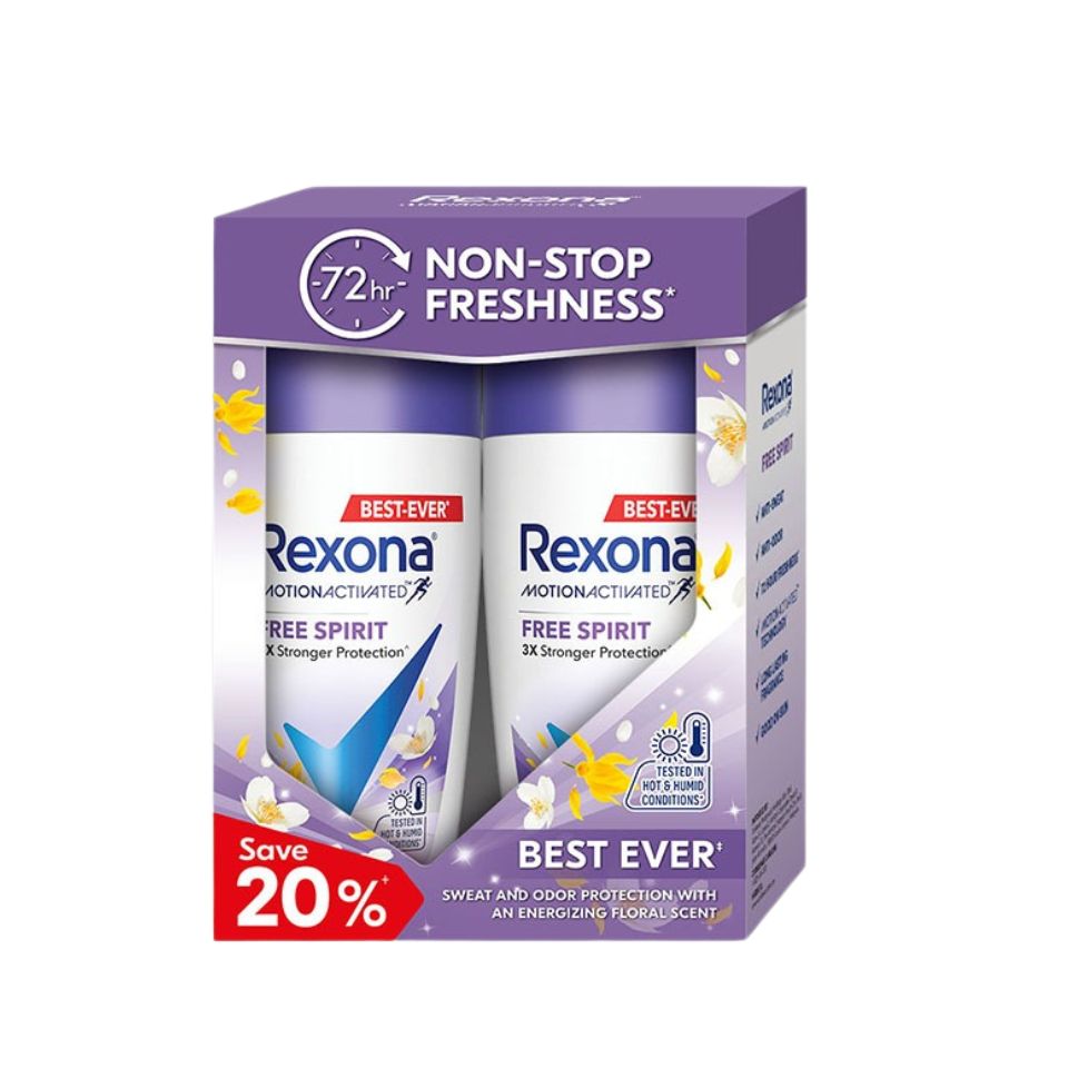 Rexona Roll-On Women - Free Spirit (Twin) 45ml X 2