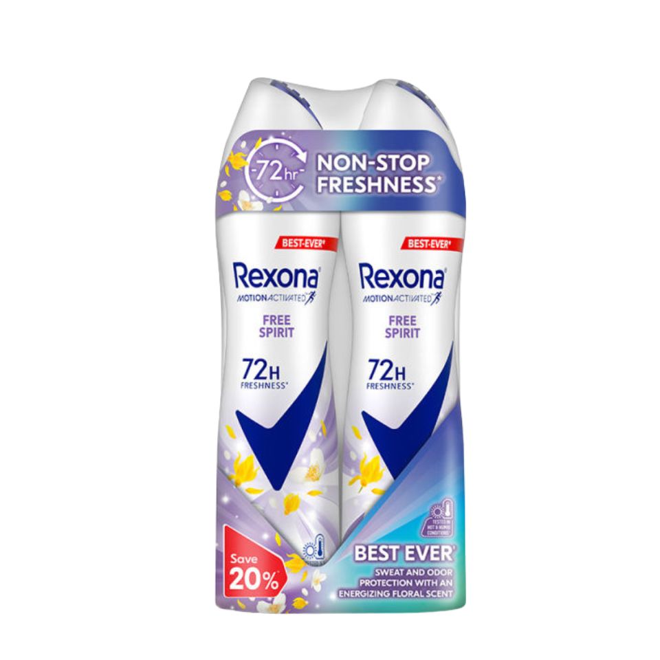 Rexona Spray Women - Free Spirit (Twin) 135ml X 2