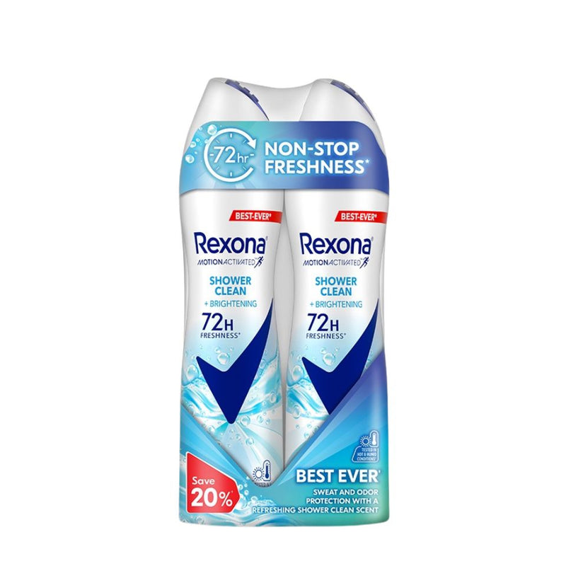 Rexona Spray Women - Shower Clean (Twin) 135ml X 2