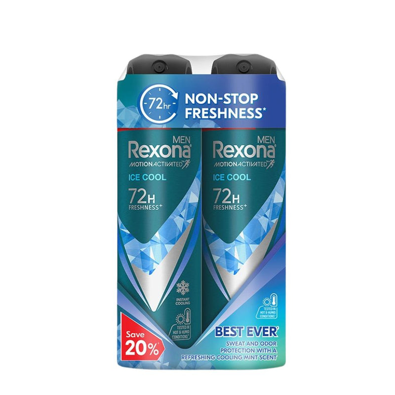 Rexona Spray Men - Ice Cool (Twin Pack) 135ml X 2