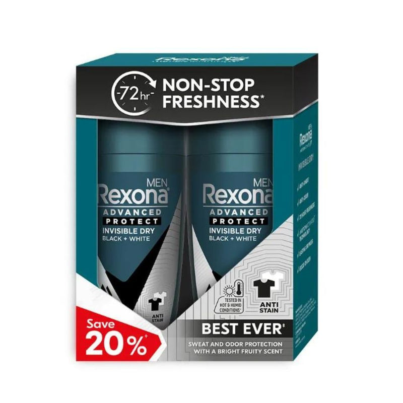 Rexona Roll-On Men - Invisible Dry (Twin Pack) 45ml X 2