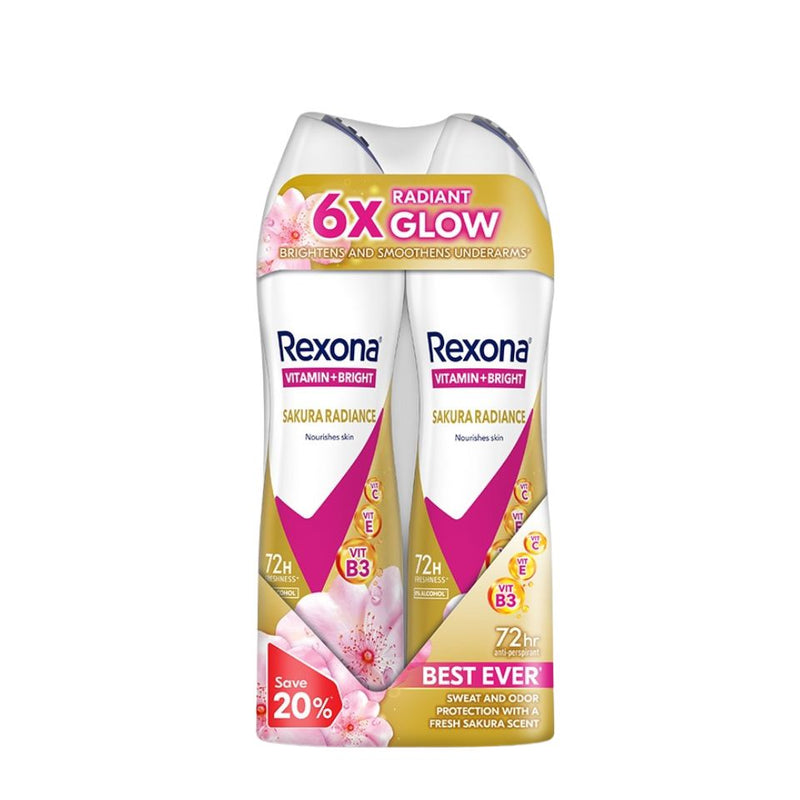 Rexona Spray Women - Sakura Radiance (Twin) 135ml X 2