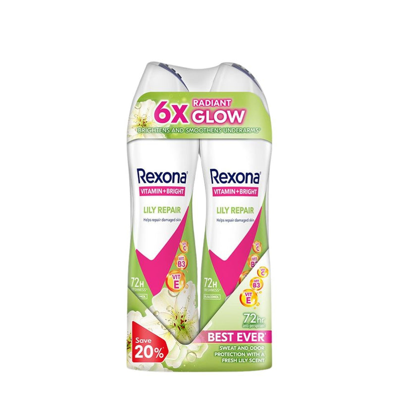 Rexona Spray Women - Lily Repair (Twin) 135ml X 2