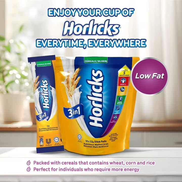 Horlicks 3In1 Cereals Powder 10X32G