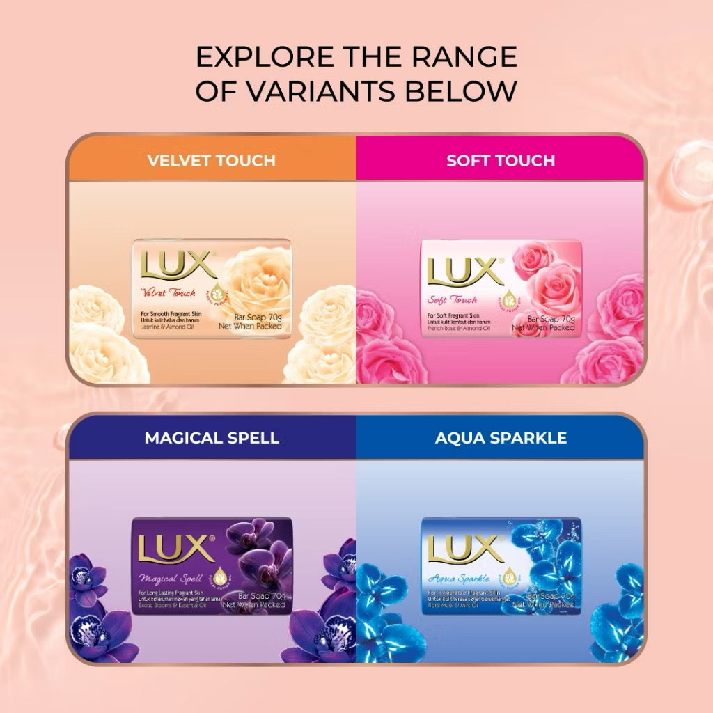 Lux Soft Touch Bar Soap 4X70G