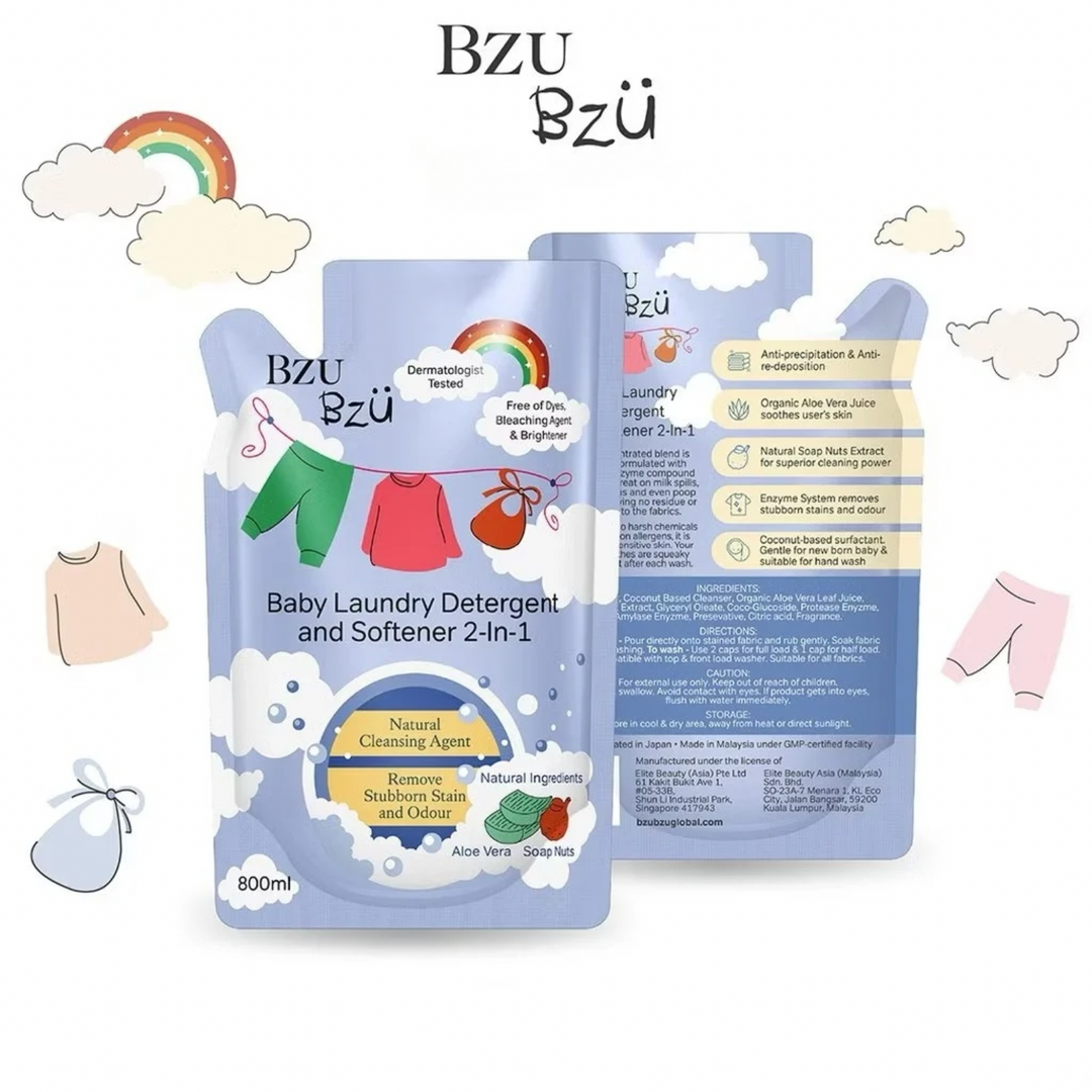 BzuBzu Baby Laundry Detergent Softener 2-In-1 1L